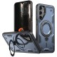 Husa military armour cu inel metalic, ALC MOBILE, compatibila cu Samsung Galaxy A56, Albastru