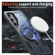 Husa military armour cu inel metalic, ALC MOBILE, compatibila cu Samsung Galaxy A56, Albastru
