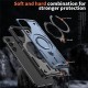 Husa military armour cu inel metalic, ALC MOBILE, compatibila cu Samsung Galaxy A56, Albastru