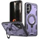Husa military armour cu inel metalic, ALC MOBILE, compatibila cu Samsung Galaxy A25, Mov