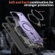 Husa military armour cu inel metalic, ALC MOBILE, compatibila cu Samsung Galaxy A25, Mov