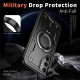 Husa military armour cu inel metalic, ALC MOBILE, compatibila cu Samsung Galaxy A25, Negru