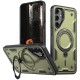 Husa military armour cu inel metalic, ALC MOBILE, compatibila cu Samsung Galaxy A36, Verde