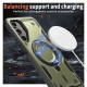 Husa military armour cu inel metalic, ALC MOBILE, compatibila cu Samsung Galaxy A36, Verde