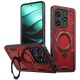 Husa military armour cu inel metalic, ALC MOBILE, compatibila cu Xiaomi Redmi Note 14 5G, Rosu