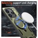 Husa military armour cu inel metalic, ALC MOBILE, compatibila cu Xiaomi Redmi Note 14 5G, Verde