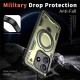 Husa military armour cu inel metalic, ALC MOBILE, compatibila cu Xiaomi Redmi Note 14 5G, Verde