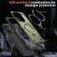 Husa military armour cu inel metalic, ALC MOBILE, compatibila cu Xiaomi Redmi Note 14 5G, Verde
