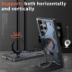 Husa military armour cu inel metalic, ALC MOBILE, compatibila cu Samsung Galaxy S24 Ultra, Albastru