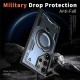 Husa military armour cu inel metalic, ALC MOBILE, compatibila cu Samsung Galaxy S24 Ultra, Albastru