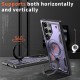 Husa military armour cu inel metalic, ALC MOBILE, compatibila cu Samsung Galaxy S24 Ultra, Mov