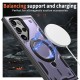 Husa military armour cu inel metalic, ALC MOBILE, compatibila cu Samsung Galaxy S24 Ultra, Mov