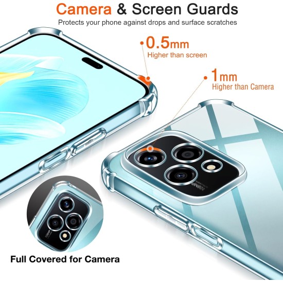 Husa Anti soc, transparenta compatibila cu Honor 200 Lite 5G