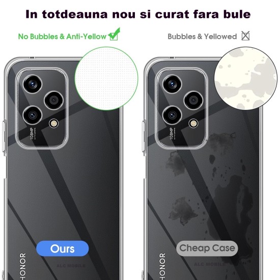 Husa compatibila cu Honor 200 Lite 5G, ultra subtire, protectie moale TPU rezistenta la socuri - Transparent