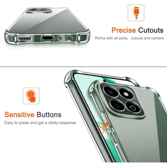 Husa Anti soc, transparenta compatibila cu Honor 200 Smart Husa Anti soc, transparenta compatibila cu Honor 200 Smart