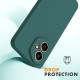 Husa Soft Touch, slim, ALC Mobile, anti soc, compatibila cu Honor 400 5G, Verde Inchis Tpu