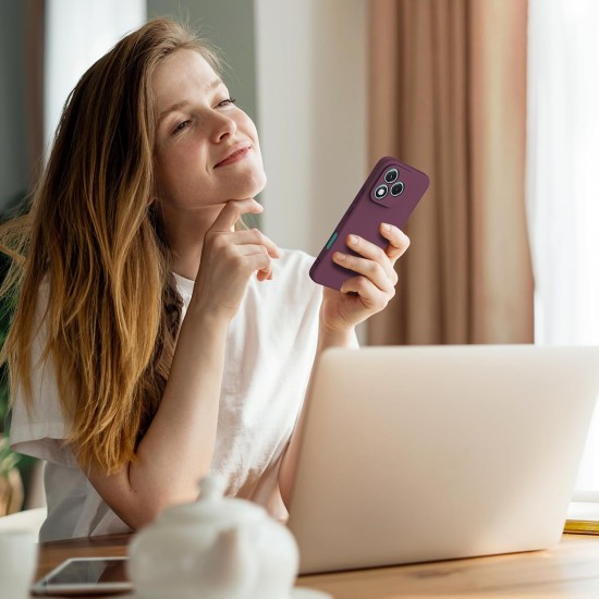 Husa Soft Touch, slim, ALC Mobile, anti soc, compatibila cu Honor 400 Lite 5G, Visiniu Tpu Husa Soft Touch, slim, ALC Mobile, anti soc, compatibila cu Honor 400 Lite 5G, Visiniu Tpu
