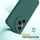 Husa Soft Touch, slim, ALC Mobile, anti soc, compatibila cu Honor 400 Pro, Verde Inchis Tpu