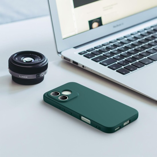 Husa Compatibila cu Honor 600 Lite, TPU Verde Inchis, Slim Soft Touch, Anti-Soc, ALC Mobile