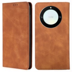 Husa Flip Tip Carte Deluxe Compatibila cu Honor Magic 8 Lite, Piele Ecologica, Stand, Maro Husa Flip Tip Carte Deluxe Compatibila cu Honor Magic 8 Lite, Piele Ecologica, Stand, Maro