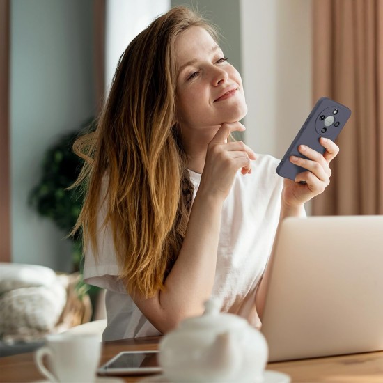 Husa Soft Touch, slim, ALC Mobile, anti soc, compatibila cu Honor Magic 8 Lite, Negru Tpu