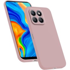 Husa Soft Touch, compatibila cu Honor X6A, Roz Pudra Tpu