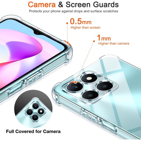 Husa Anti soc, transparenta compatibila cu Honor X6A