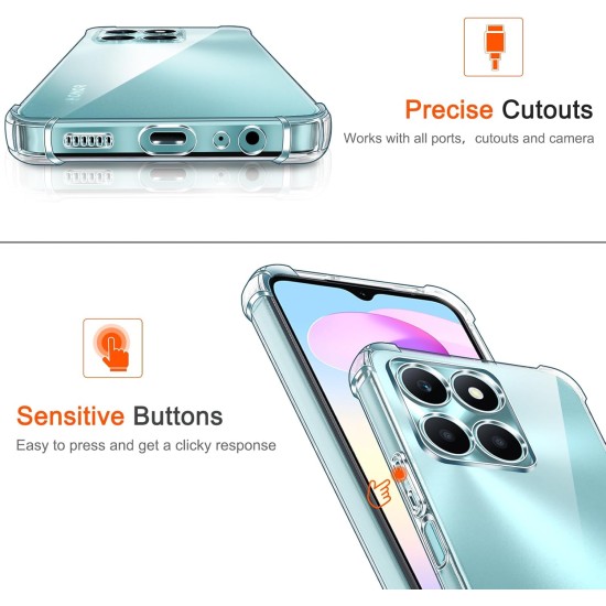 Husa Anti soc, transparenta compatibila cu Honor X6A