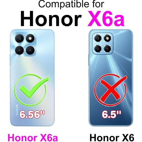 Husa Soft Touch, slim, ALC Mobile, anti soc, compatibila cu Honor X6A, Albastru Tpu