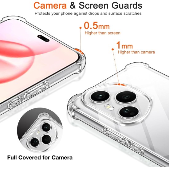 Husa Anti soc, transparenta compatibila cu Honor 400 Pro Husa Anti soc, transparenta compatibila cu Honor 400 Pro