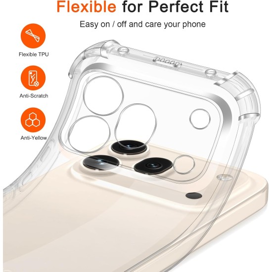 Husa Anti soc, transparenta compatibila cu Honor 600 Pro