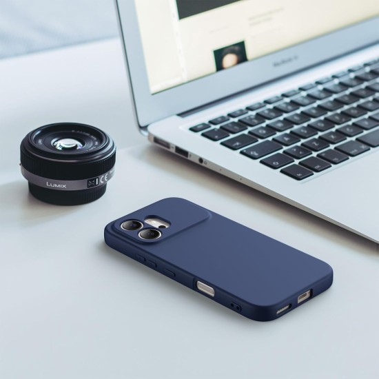 Husa Compatibila cu Honor 600, TPU Albastru Inchis, Slim Soft Touch, Anti-Soc, ALC Mobile