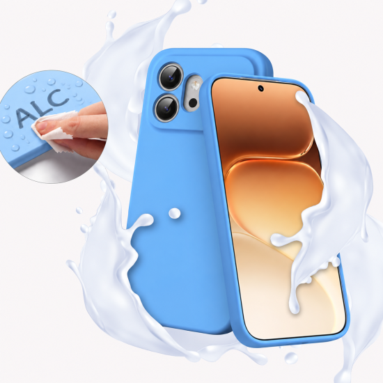 Husa Compatibila cu Honor 600, TPU Albastru, Slim Soft Touch, Anti-Soc, ALC Mobile