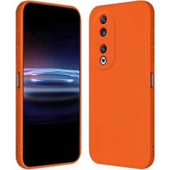 Husa Soft Touch, compatibila cu Honor 90, Portocaliu Tpu