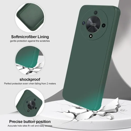 Husa Soft Touch, slim, ALC Mobile, anti soc, compatibila cu Honor Magic 6 Lite, Verde Inchis Tpu Husa Soft Touch, slim, ALC Mobile, anti soc, compatibila cu Honor Magic 6 Lite, Verde Inchis Tpu