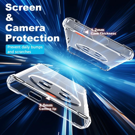 Husa Anti soc, transparenta compatibila cu Honor Magic 7 Lite Husa Anti soc, transparenta compatibila cu Honor Magic 7 Lite