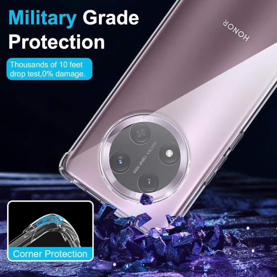 Husa Anti soc, transparenta compatibila cu Honor Magic 7 Lite Husa Anti soc, transparenta compatibila cu Honor Magic 7 Lite