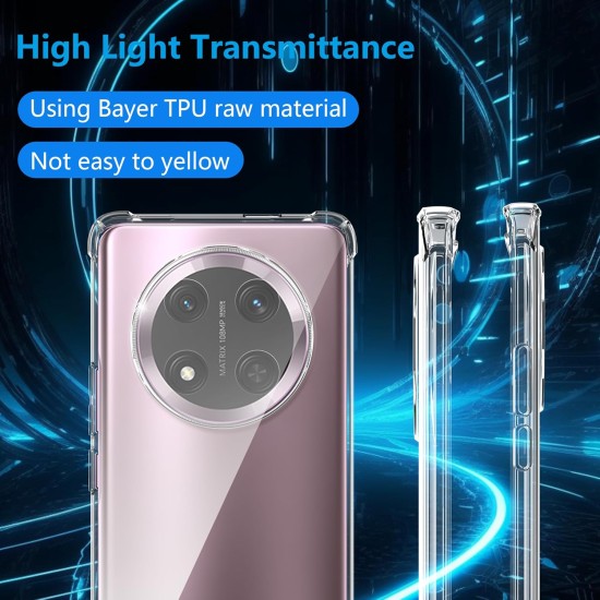 Husa Anti soc, transparenta compatibila cu Honor Magic 7 Lite Husa Anti soc, transparenta compatibila cu Honor Magic 7 Lite