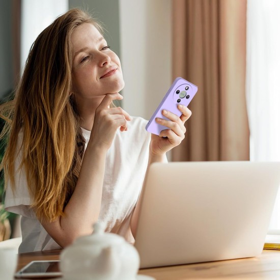 Husa Compatibila cu HONOR Magic 8 Lite, TPU Lila, Slim Soft Touch, Anti-Soc, ALC Mobile