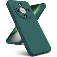 Husa Compatibila cu HONOR Magic 8 Lite, TPU Verde Inchis, Slim Soft Touch, Anti-Soc, ALC Mobile