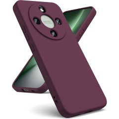 Husa Compatibila cu HONOR Magic 8 Lite, TPU Dark Cherry, Slim Soft Touch, Anti-Soc, ALC Mobile