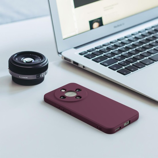Husa Compatibila cu HONOR Magic 8 Lite, TPU Dark Cherry, Slim Soft Touch, Anti-Soc, ALC Mobile