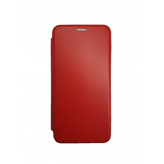 Husa Flip Cover Magnetic compatibila cu Huawei P40 Lite, Rosu