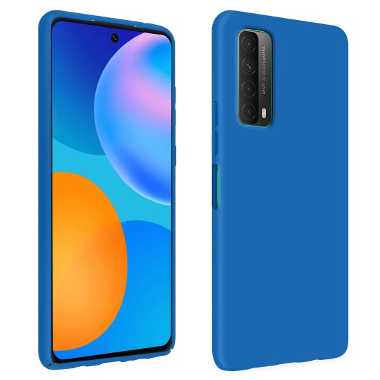 Husa Liquid soft touch compatibila cu Huawei P smart 2021, Blue Cobalt, ALC