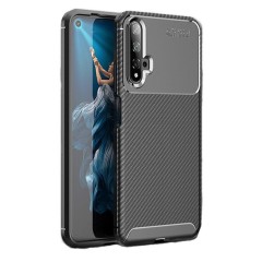 Husa Auto Focus Carbon compatibila cu Huawei Nova 5T - Negru Husa Auto Focus Carbon compatibila cu Huawei Nova 5T - Negru