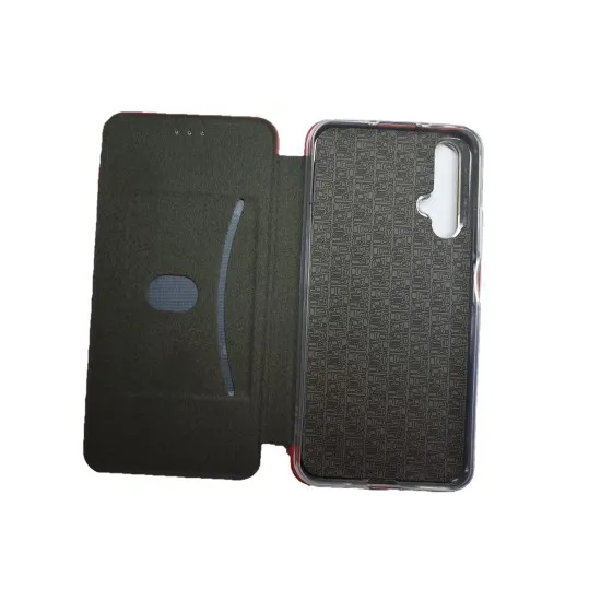 Husa Flip Cover Magnetic compatibila cu Huawei Nova 5T, Rosu Husa Flip Cover Magnetic compatibila cu Huawei Nova 5T, Rosu