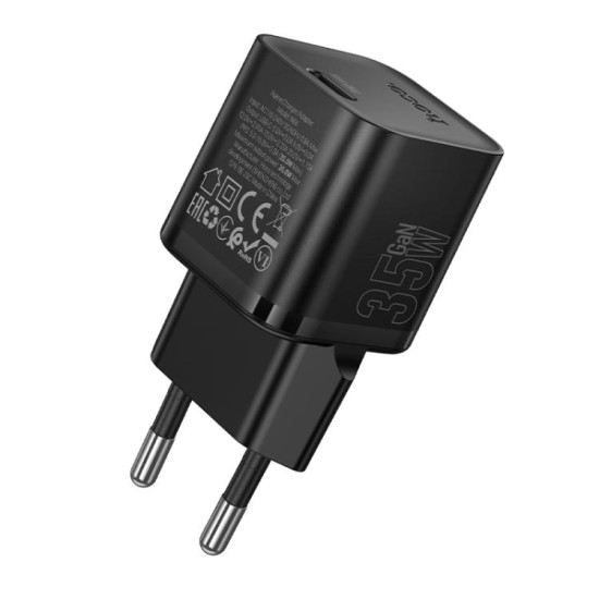 Incarcator Retea Hoco N66, PD35W, USB-C, Fast Charge, Compact, Alb