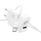 Incarcator Retea Hoco N71 + Cablu USB-C 1m, PD30W + QC3.0, 5V 3A, Fast Charge, 1xUSB-C + 1xUSB, Alb Incarcator Retea Hoco N71 + Cablu USB-C 1m, PD30W + QC3.0, 5V 3A, Fast Charge, 1xUSB-C + 1xUSB, Alb