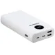 Acumulator extern 2 x USB, Type-C, Quick Charge 3.0, PD 18W, 3A, 20000mAh, Digital Display - Adata (AP20000QCD-DGT-CWH) - White Acumulator extern 2 x USB, Type-C, Quick Charge 3.0, PD 18W, 3A, 20000mAh, Digital Display - Adata (AP20000QCD-DGT-CWH) - White