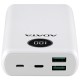 Acumulator extern 2 x USB, Type-C, Quick Charge 3.0, PD 18W, 3A, 20000mAh, Digital Display - Adata (AP20000QCD-DGT-CWH) - White Acumulator extern 2 x USB, Type-C, Quick Charge 3.0, PD 18W, 3A, 20000mAh, Digital Display - Adata (AP20000QCD-DGT-CWH) - White